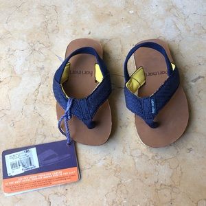 Never worn infant flip flops